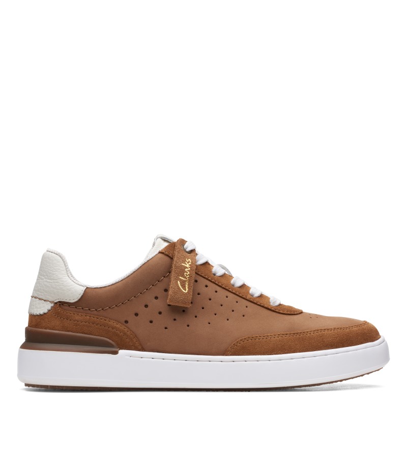 Clarks - Court Lite Tor Cognac Combi Nubuck Clarks - Court Lite Tor Cognac Combi Nubuck